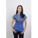 Embroidered blouse "Blue Pearl"